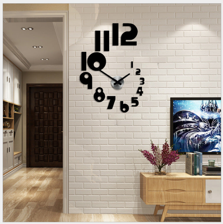 Horloge Murale Design Noire