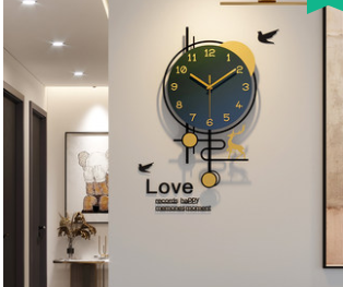 Horloge murale de mode décorative moderne de luxe