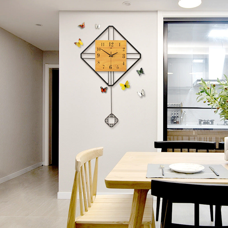 Horloge d'ambiance minimaliste moderne et créative