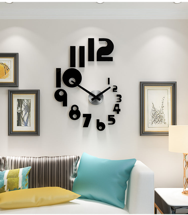 Horloge Murale Design Noire